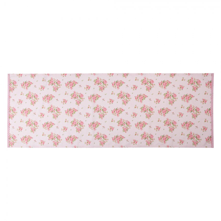 Asztalterítő Pamut rózsás asztali futó 50X140 CM Sweet Roses