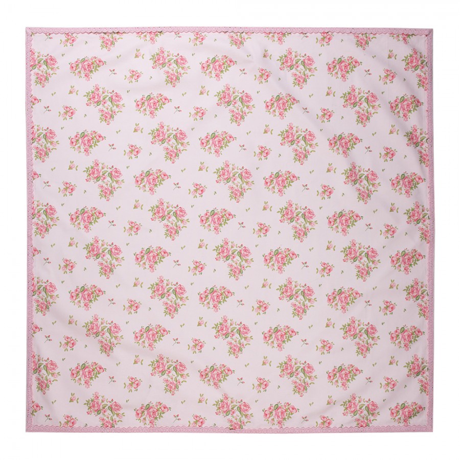 Asztalterítő Pamut rózsás asztalterítő 100x100 cm Sweet Roses