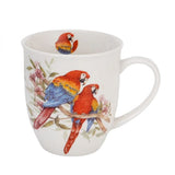 Papagájos porcelán bögre – 400 ml – díszdobozos