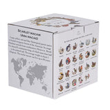 Papagájos porcelán bögre – 400 ml – díszdobozos