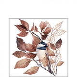 Szalvéta Papírszalvéta 25x25 cm fehér Cinege Lovely chickadee