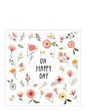 Szalvéta Papírszalvéta 25x25 cm Oh Happy Day
