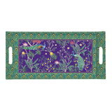 Tálca Páva mintás műanyag tálca 40x19 cm Imperial Peacock Coffee Mania