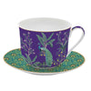 Bögre, csésze Páva mintás porcelán nagy reggeliző csésze 400ml Imperial Peacock Coffee Mania