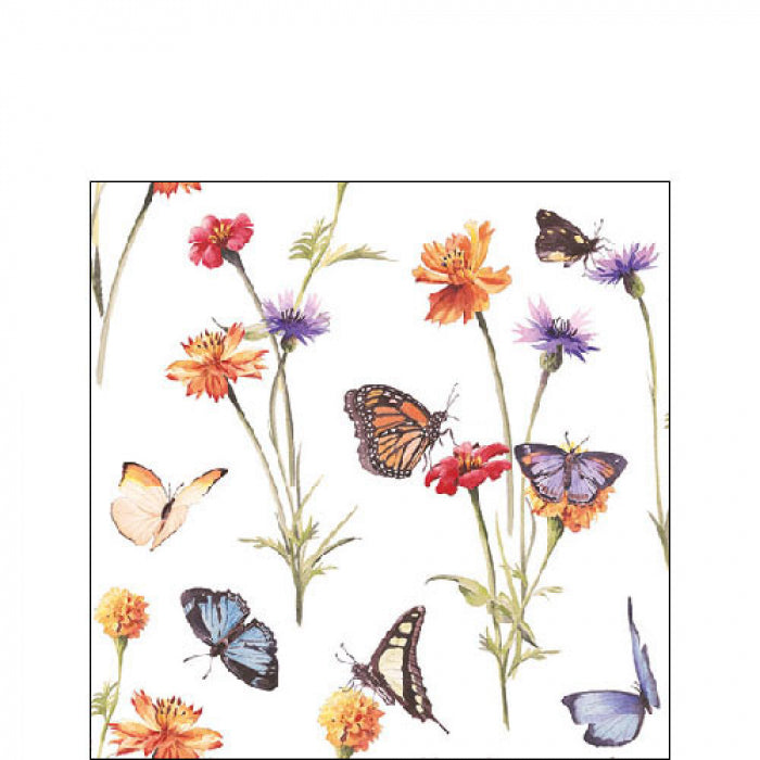 Pillangó kert háromrétegű papírszalvéta 25x25 cm 20 db-os