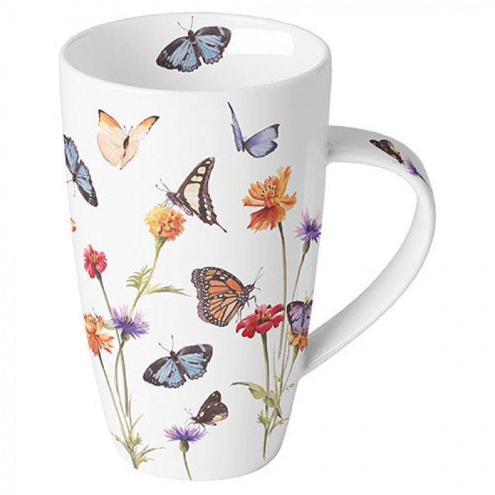 Pillangó kert porcelán bögre 600 ml