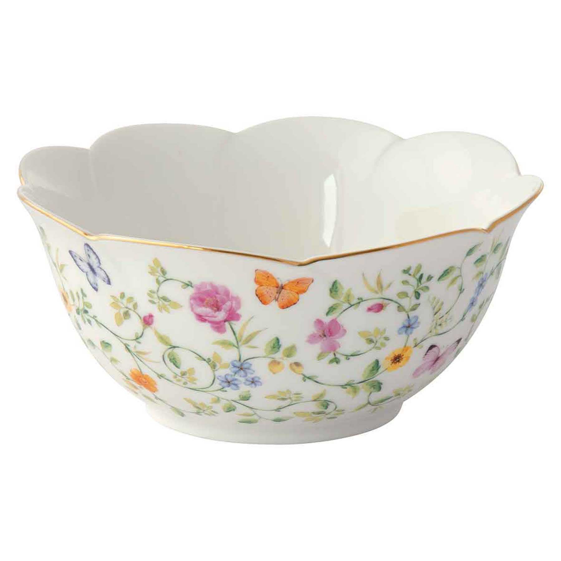 Pillangós porcelán tál 16 cm díszdobozban Dancing Butterflies
