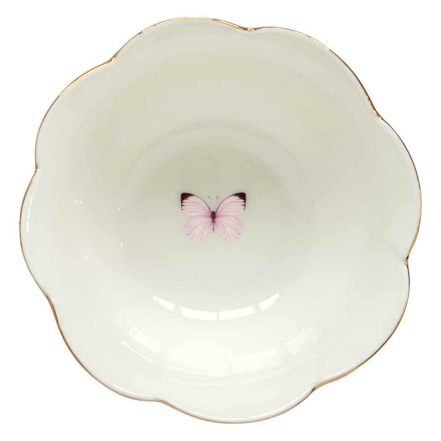 Pillangós porcelán tálka 12 cm díszdobozban Dancing Butterflies