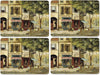 Pimpernel parafa tányéralátét Vintage Paris 40X30 cm 4 db