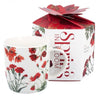 Pipacsos porcelán bögre – 400 ml – piros díszdobozos