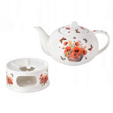 Pipacsos porcelán teáskanna melegítővel – 1,2 literes – Poppies