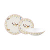 Tányér, étkészlet Porcelán 18 részes rusztikus étkészlet kakasos Country Life