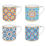 Bögre Porcelán 4 db bögre szett Marrakech