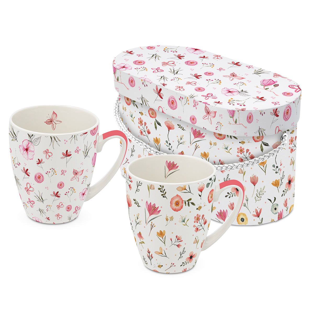 Bögre Porcelán bögre 2 db szett díszdobozban Oh Happy Day