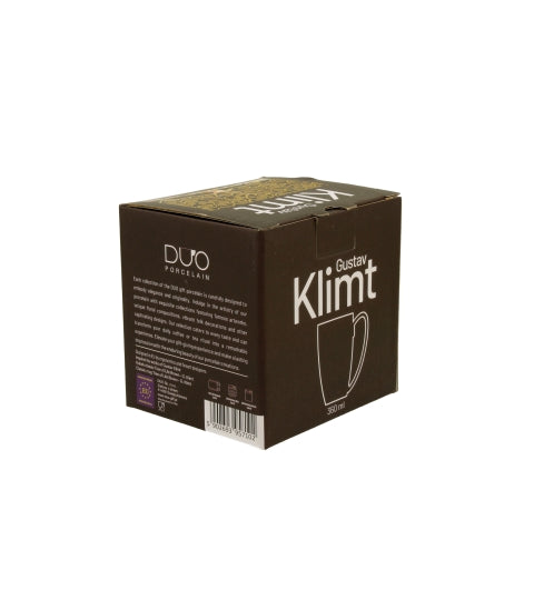 Porcelán bögre 360 ml díszdobozban Gustav Klimt Életfa