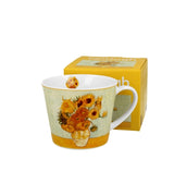 Porcelán bögre 600 ml díszdobozban Van Gogh Napraforgók