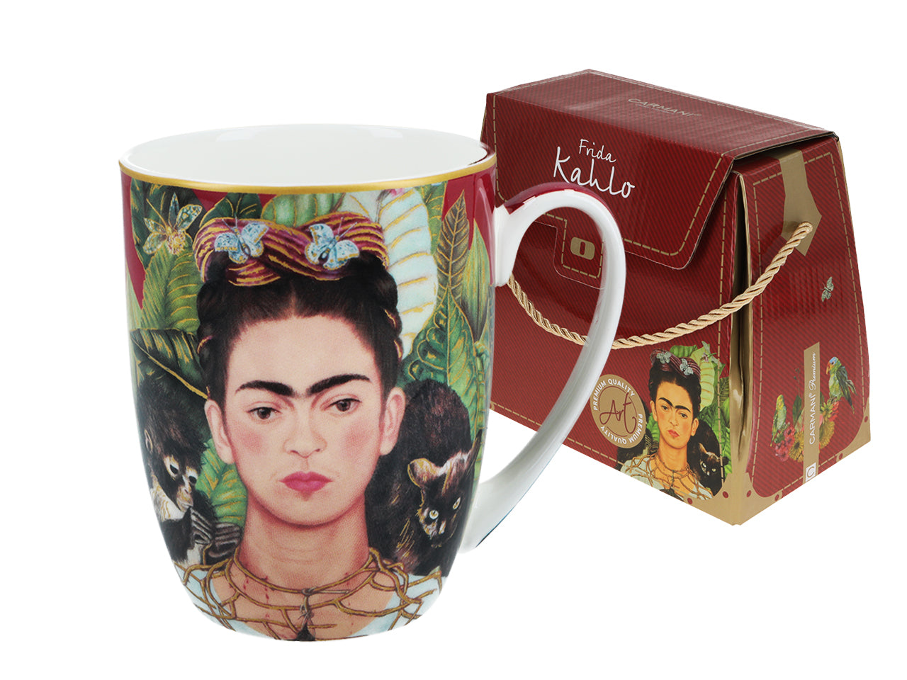 Bögre, csésze Porcelán bögre díszdobozban 380 ml Frida Kahlo