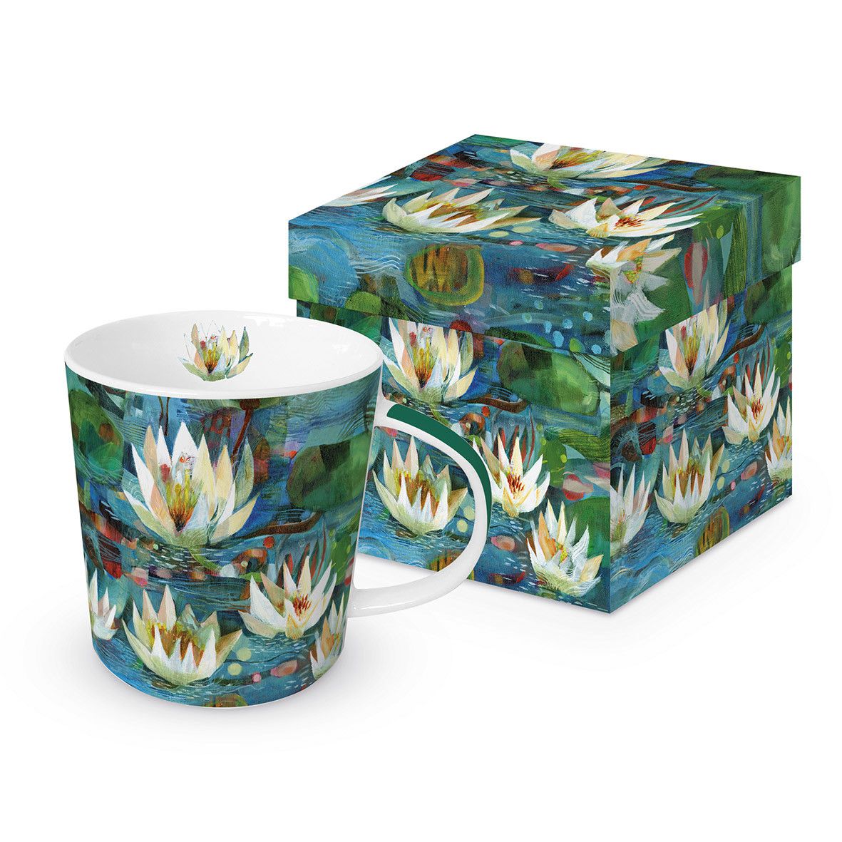 Bögre, csésze Porcelán bögre díszdobozban Nelumbo