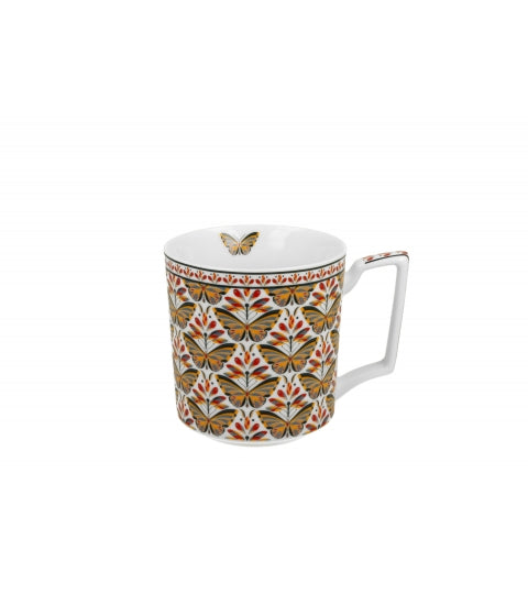 Bögre, csésze Porcelán bögre díszdobozban pillangó Papilio