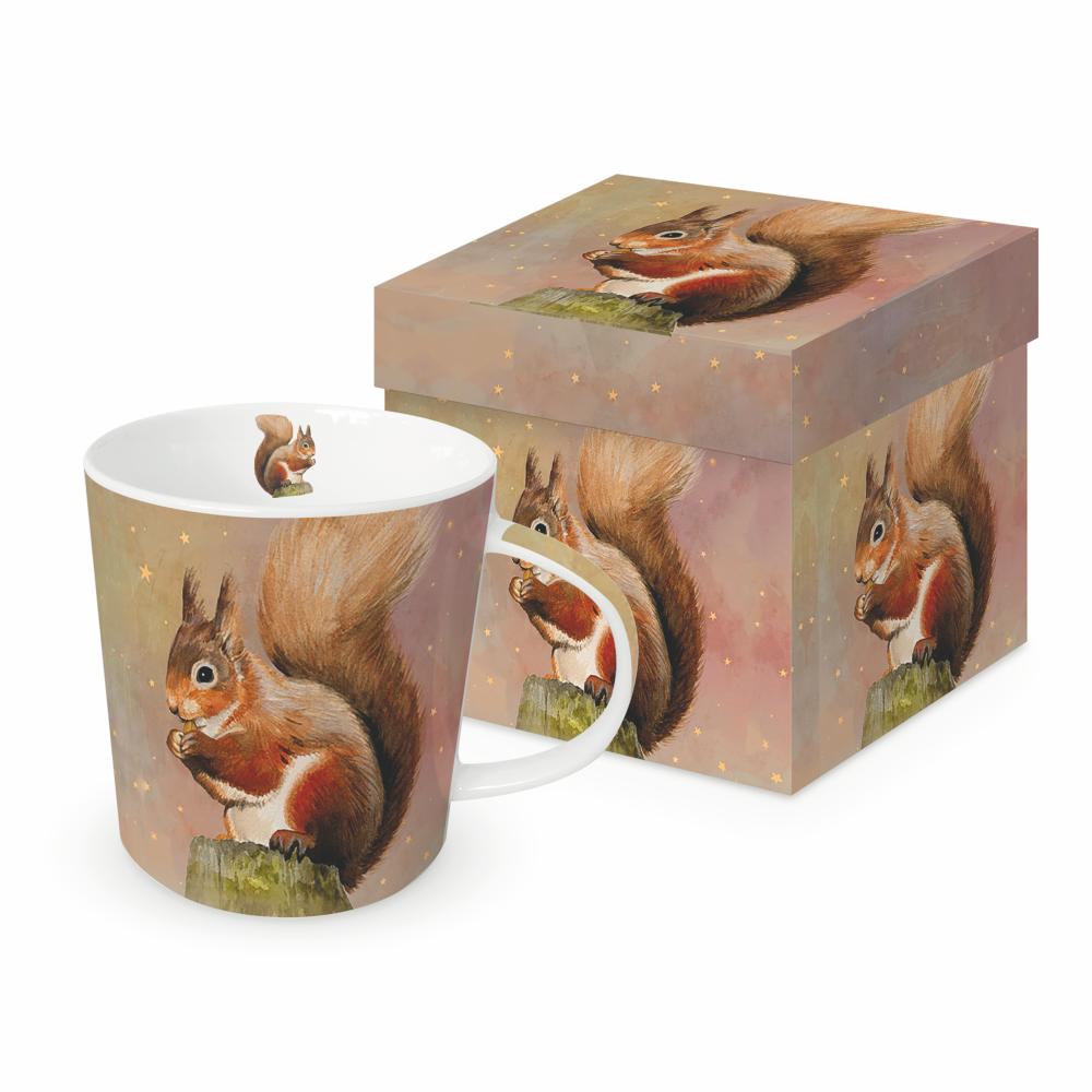 Bögre Porcelán bögre mókus Judy díszdobozban