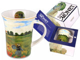 Bögre, csésze Porcelán bögre Monet Pipacsmező díszdobozban