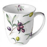 Bögre Porcelán bögre olívás 400 ml Delicious olives