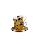 Porcelán csésze 270 ml 2 személyes díszdobozban Gustav Klimt A Csók