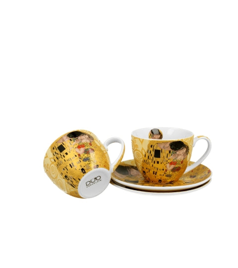 Porcelán csésze 270 ml 2 személyes díszdobozban Gustav Klimt A Csók