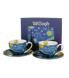 Porcelán csésze 270 ml 2 személyes díszdobozban Van Gogh Csillagos Éj