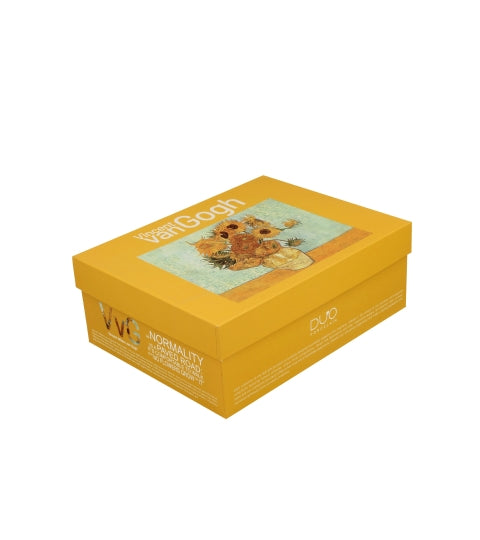 Porcelán eszpresszó kávés csésze 110 ml 2 személyes díszdobozban Van Gogh Napraforgók