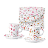 Bögre Porcelán eszpresszó kávés csésze 2 db szett díszdobozban Oh Happy Day