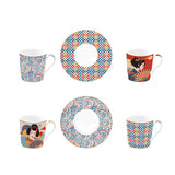 Bögre, csésze Porcelán eszpresszó kávés csésze 6 személyes Tokyo Coffee Mania