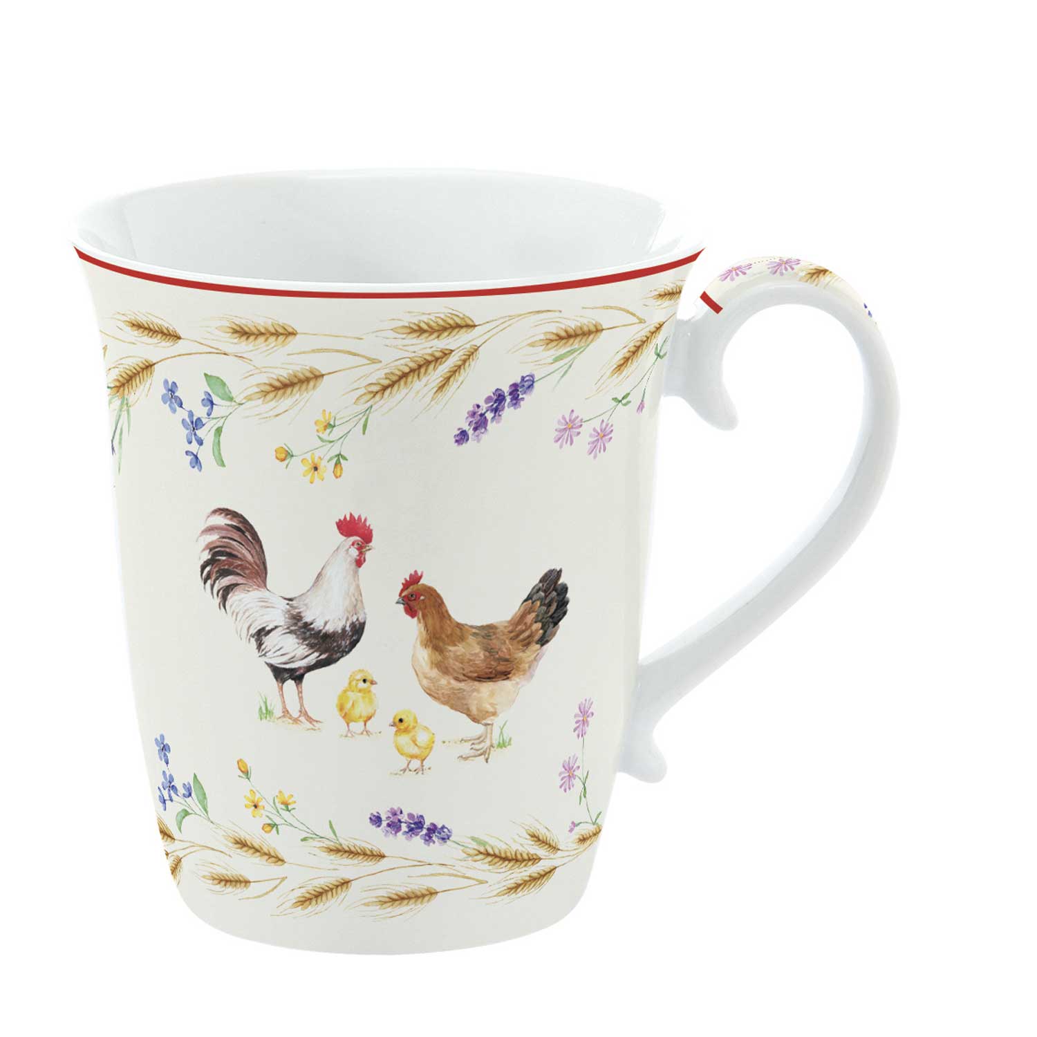 Bögre Porcelán kakasos bögre 275 ml Country Life