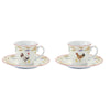 Csésze Porcelán kakasos farmhouse eszpresszó kávés csésze 2 db szett Country Life