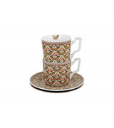 Bögre, csésze Porcelán kávés csésze két személyes szett díszdobozban pillangó Papilio