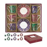 Bögre, csésze Porcelán kávés csésze szett 6 személyes Eclectic Chic