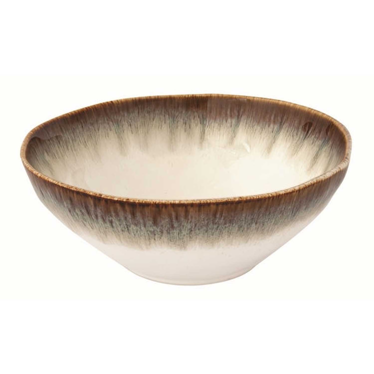 Porcelán nagy mély tál 22 cm barna Easy Life NUANCES Brown