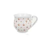 Bögre, csésze Porcelán öblös bögre 530 ml apró rózsás