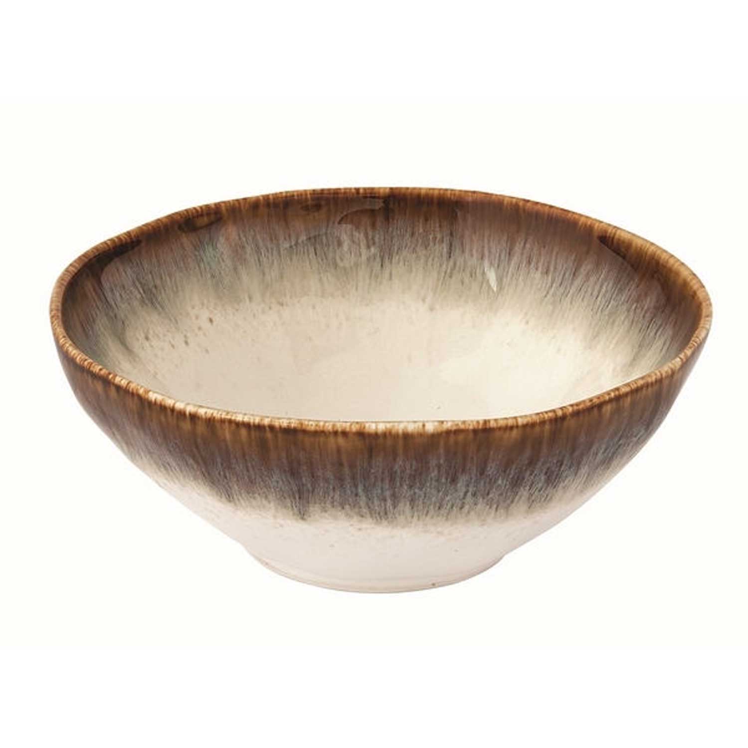 Porcelán salátás tál 15 cm barna Easy Life NUANCES Brown