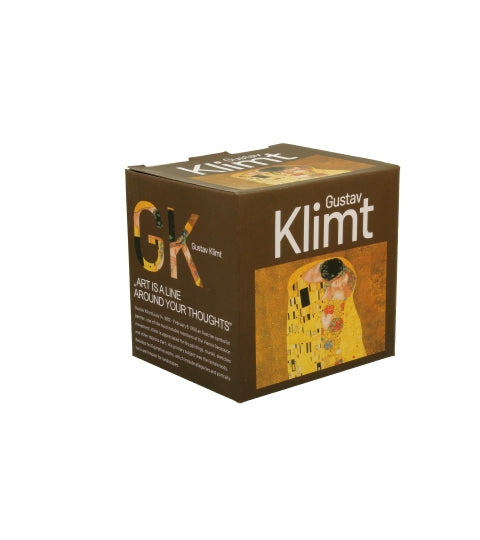 Porcelán szűrős teás bögre 430 ml díszdobozban Gustav Klimt A Csók