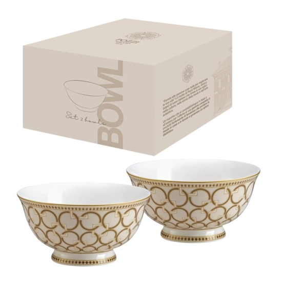 Tálka Porcelán tálka 2 db szett 11 cm Decó Pozzi Milano