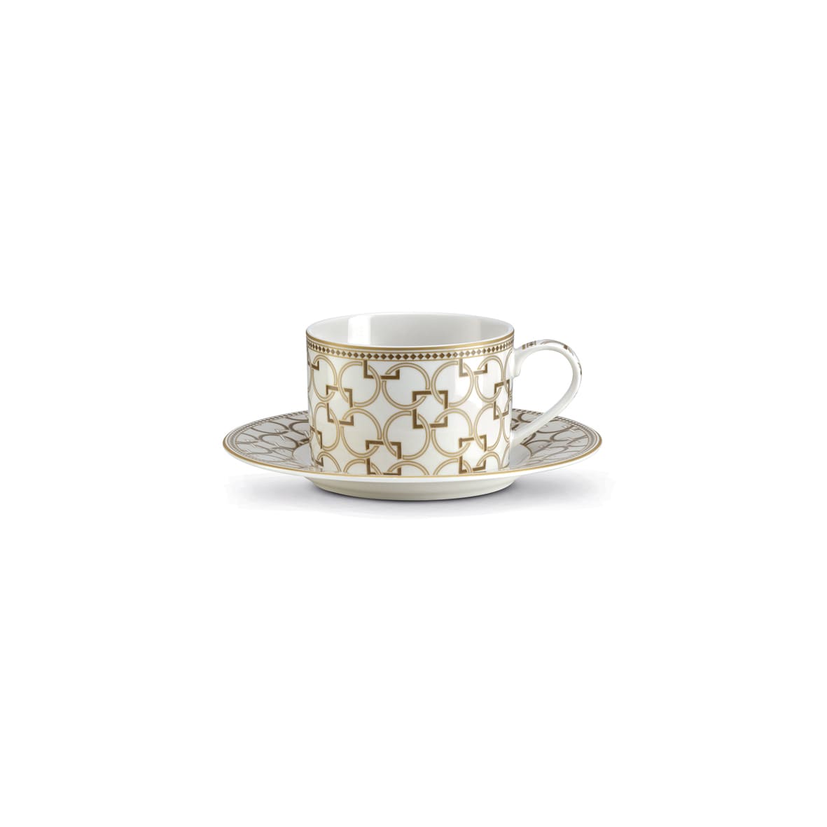 Bögre Porcelán teás csésze aljjal Decó Pozzi Milano