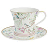 Bögre, csésze Porcelán teáscsésze aljjal diszdobozban 200 ml Birds Melody