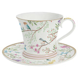 Bögre, csésze Porcelán teáscsésze aljjal diszdobozban 200 ml Birds Melody