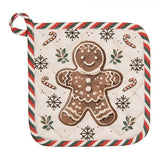 Karácsonyi pamut edényalátét Classic Gingerbread Magic mézeskalácsos