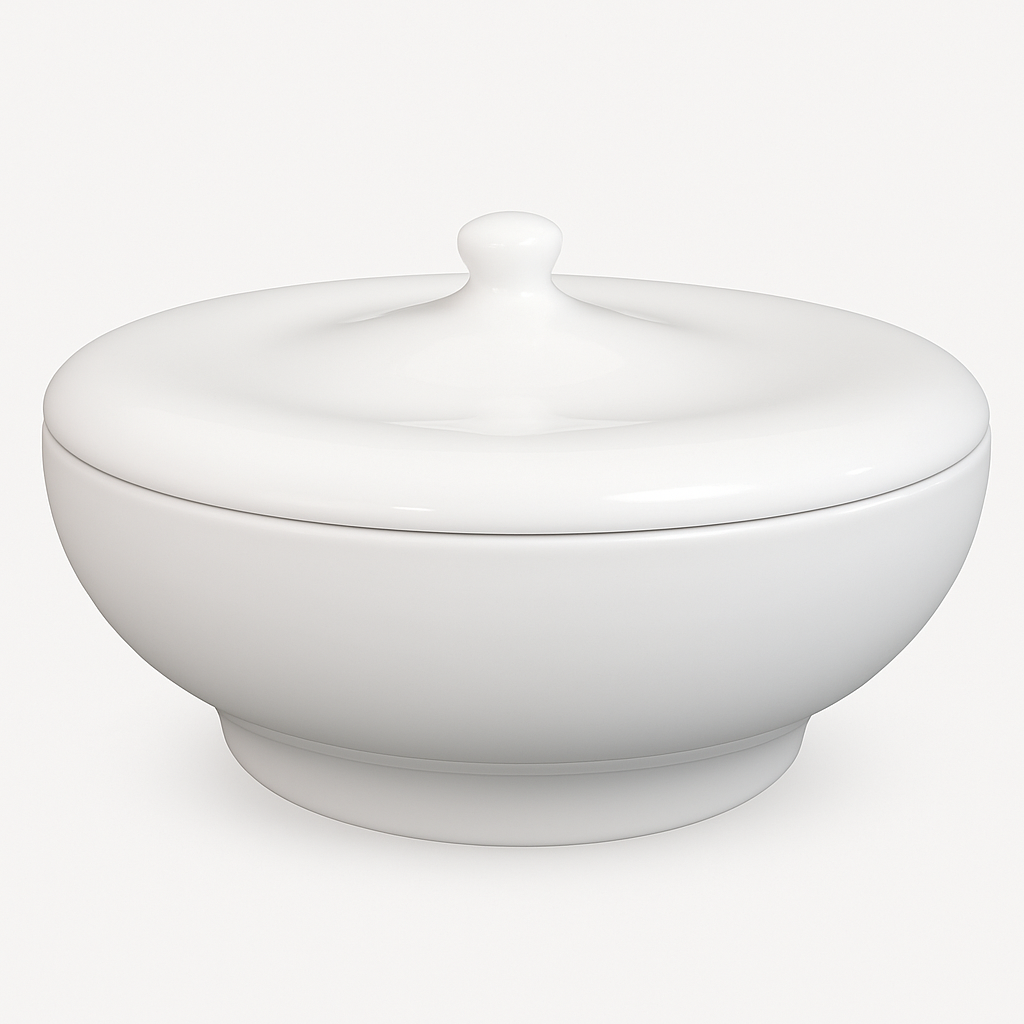 RAK fehér porcelán leveses tál 3,45 liter
