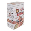 Fémdoboz Retro konyhai kávés fémdoboz Fresh brewed coffee