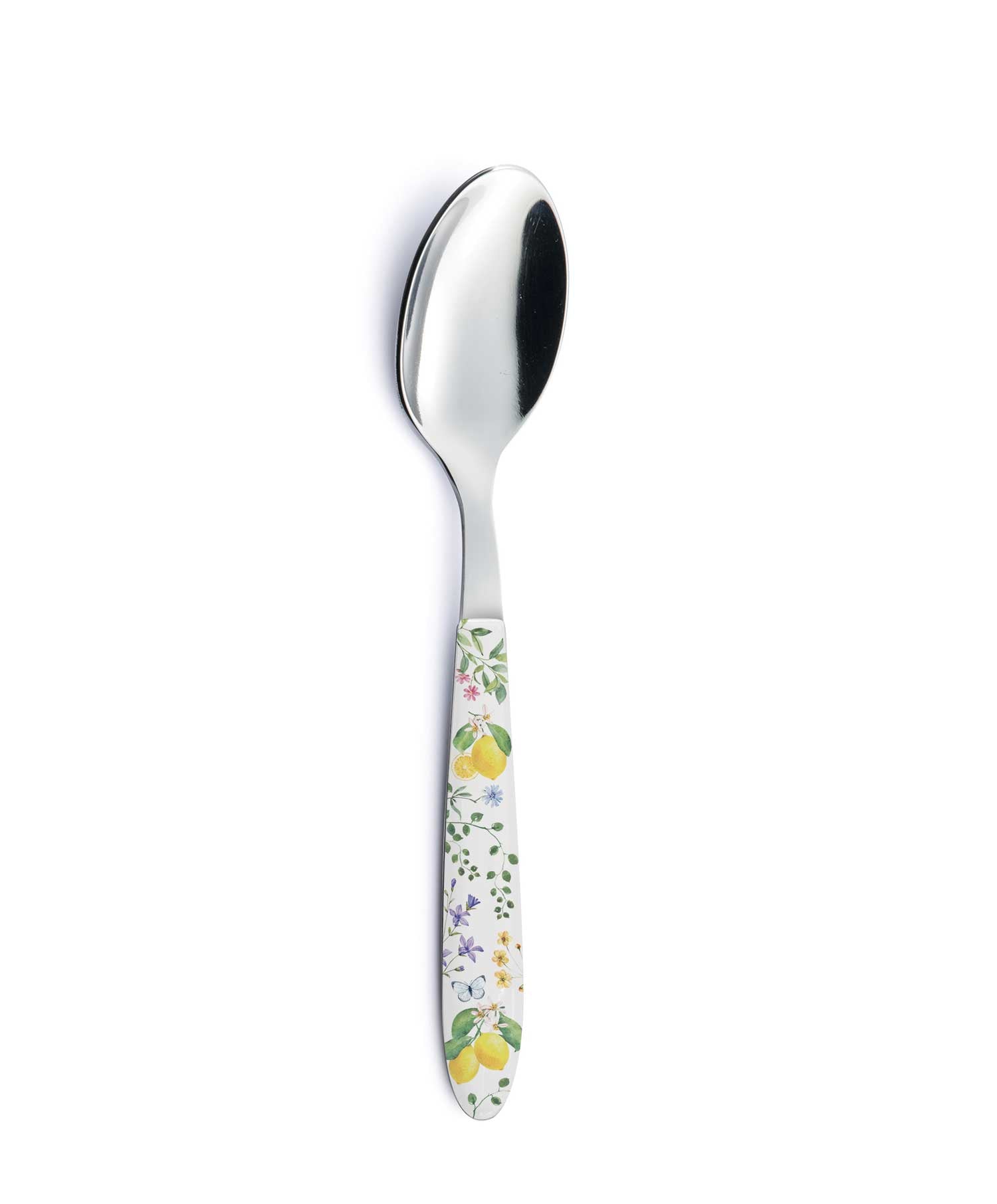 Evőeszköz Rozsdamentes acél kanál műanyag citrom dekorborítású nyéllel Fleurs et Citrons