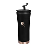 Rozsdamentes acél kávés termosz 500 ml matt fekete rose gold Black Rose Collection
