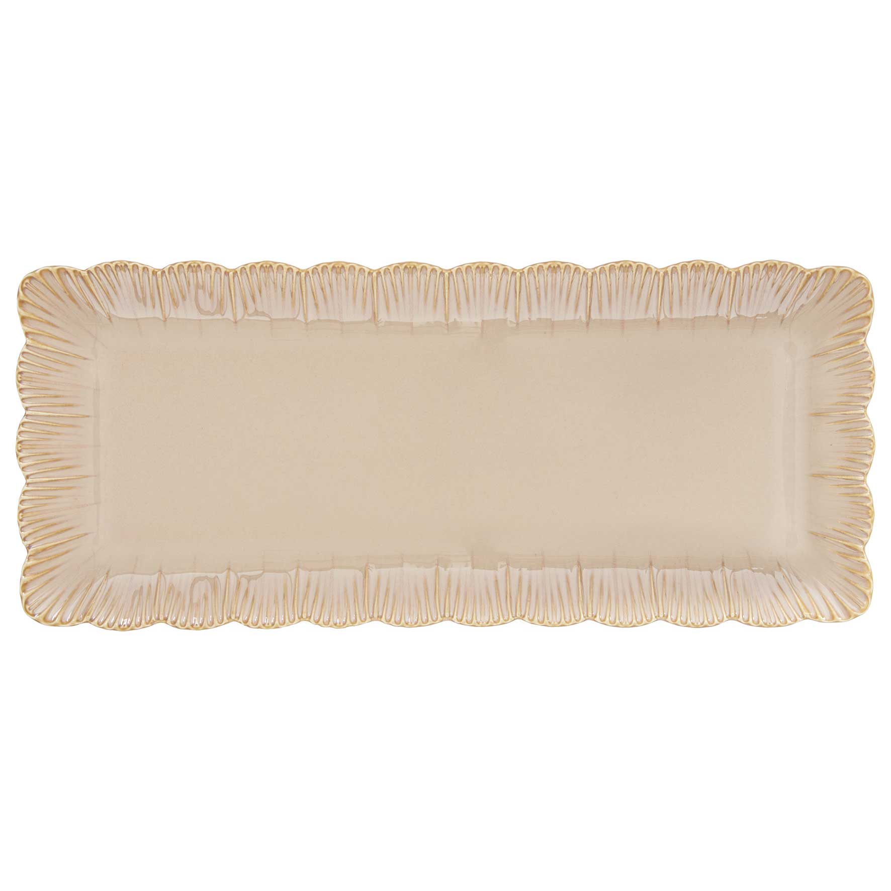 Tálka Rusztikus porcelán sültes kínáló tál Fleuri Terracotta